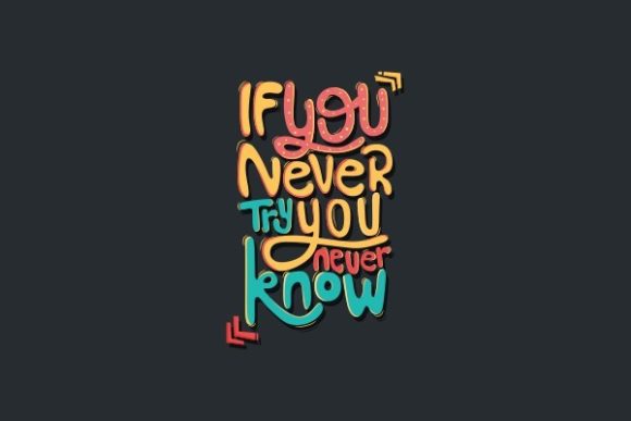 Hand Lettering, Motivational Quote Graphics for Crafts