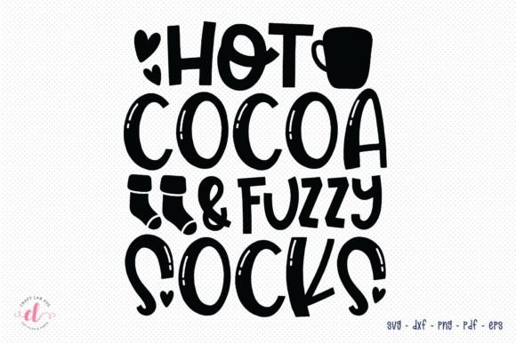 Hot Cocoa Fuzzy Socks – Winter SVG Graphics for Crafts