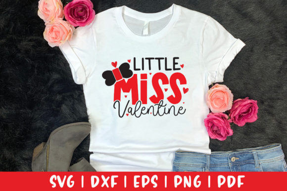Little Miss Valentine Valentines SVG